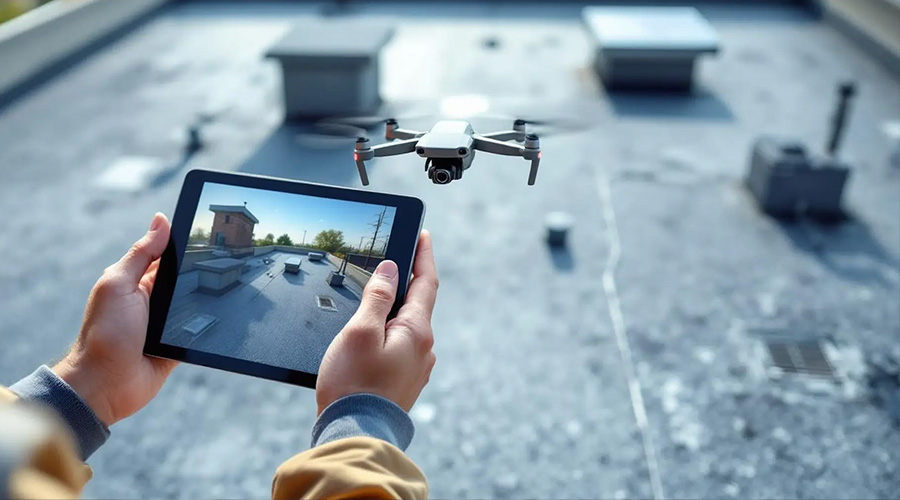 Dachinspektion Drohne